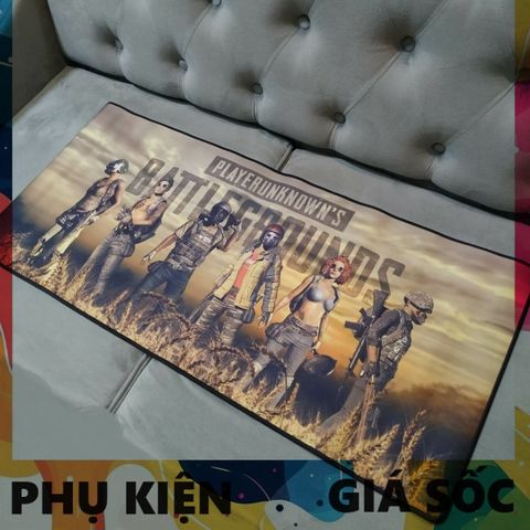 Tấm Lót Bàn Làm Việc PUBG 52 - Chống Trơn Trượt 90x40cm Dày 3mm, Di Chuột Dễ Dàng Cho Game Thủ