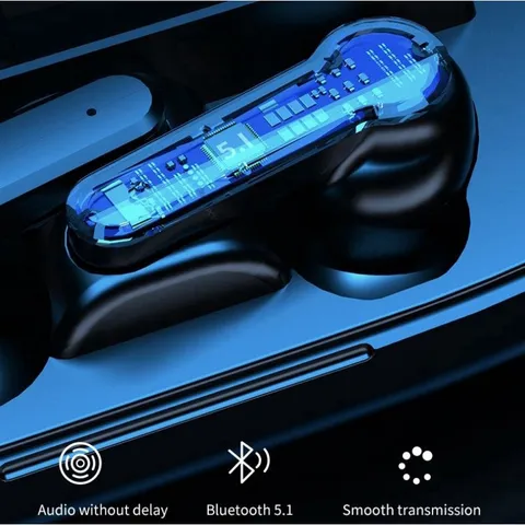 Tai Nghe Bluetooth M19 Pro Không Dây - Chống Nước, Cảm Ứng, Bass Mạnh - Sạc Dự Phòng, Thời Trang và Thể Thao