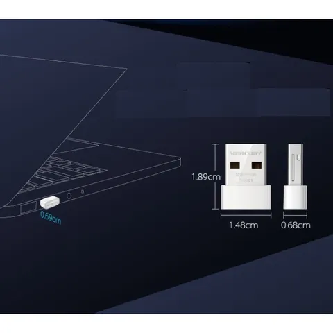 USB Mini Thu Sóng Wifi Mercury MW150US - Tốc Độ 150Mbps, Chính Hãng, Dễ Dàng Kết Nối Cho Máy Tính Bàn, Không Dây Tiện Lợi