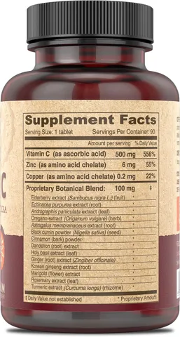 Vitamin C Vegan DEVA 500mg Kết Hợp Elderberry - 90 Viên Tăng Cường Sức Đề Kháng và Làm Đẹp Da