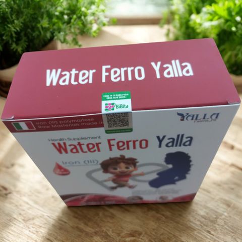 Water Ferro Yalla - Bổ sung Sắt và Acid Folic Tăng Cường Sinh Hồng Cầu, Giải Pháp Cho Người Thiếu Máu, Dạng Nước Dễ Uống