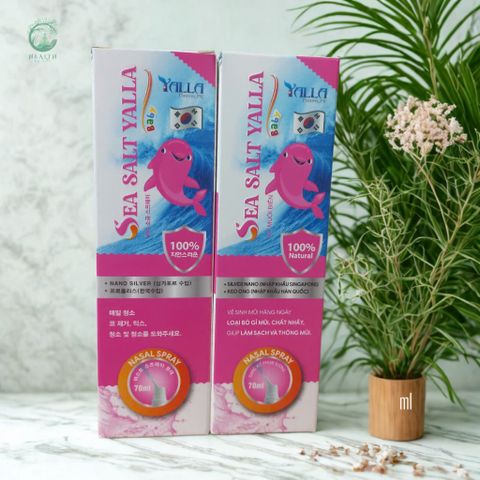 Xịt Muối Biển Yalla Baby 450ml - Giải Pháp Vệ Sinh Mũi Hằng Ngày Cho Trẻ Sơ Sinh - Sạch Mũi, Thoáng Khí, Dễ Thở