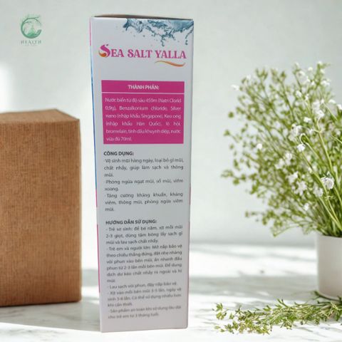 Xịt Muối Biển Yalla Baby 450ml - Giải Pháp Vệ Sinh Mũi Hằng Ngày Cho Trẻ Sơ Sinh - Sạch Mũi, Thoáng Khí, Dễ Thở