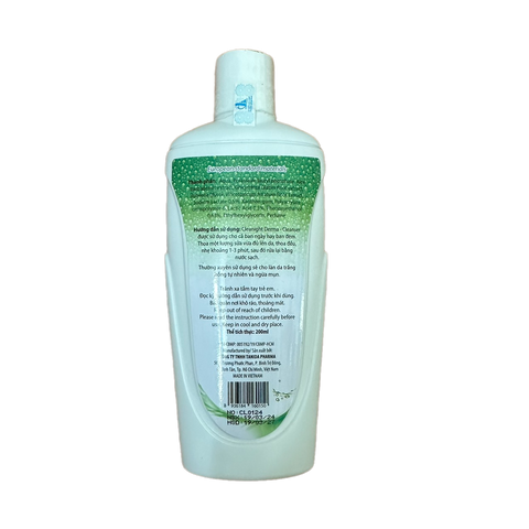 Sữa Rửa Mặt Cleanight Derma 200ml - Giảm Mụn, Mờ Thâm, Trắng Da Với Chiết Xuất Lô Hội Và Cam Thảo - Sản Phẩm Chăm Sóc Da Dịu Nhẹ