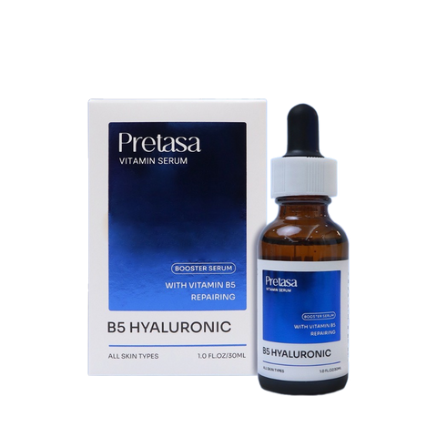 Serum Cấp Ẩm Phục Hồi B5 PRETASA - Vitamin B5, Allantoin, Tăng Cường Độ Ẩm, Phục Hồi Da Khô - 30ml Hàn Quốc