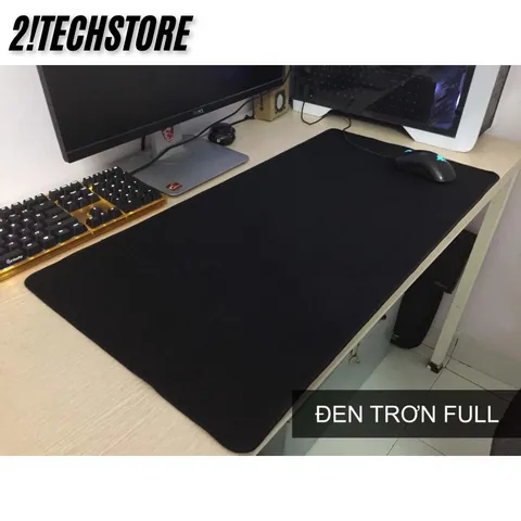 Lót Chuột Cỡ Lớn Màu Đen 30x80cm - Pad Chuột Siêu Bền Chống Trơn Trượt, Giặt Thoải Mái, Phù Hợp Với Mọi Nhu Cầu Gaming và PC Setup