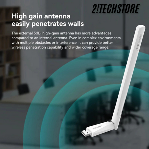 USB Wifi Adapter LB-Link AC650M - Tốc Độ Cao 650Mbps, Tương Thích Windows, Dễ Dàng Cài Đặt, Thiết Bị Mạng PC và Laptop