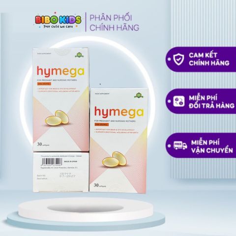 Viên uống bổ sung DHA, EPA và Vitamin E Hymega - Hỗ trợ sức khỏe cho phụ nữ mang thai và cho con bú [30 viên]