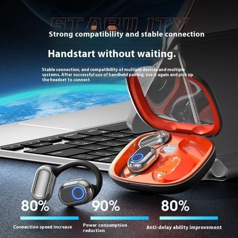 Tai Nghe Không Dây Bluetooth TH25 OWS - Chống Thấm Nước IPX5, Khử Nhiễu, Thời Gian Nghe 6 Giờ, Sạc USB-C
