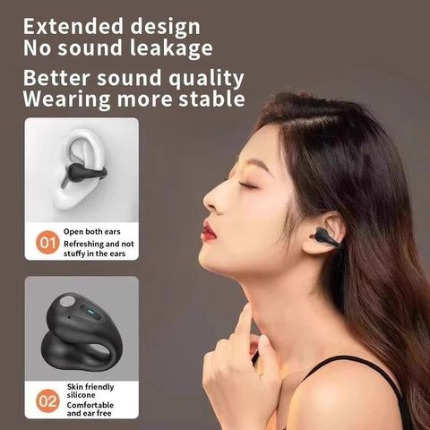 Tai Nghe Không Dây Clip Q80 - Bluetooth 5.3 TWS Chống Mồ Hôi, Âm Thanh Hi-Fi, Màn Hình Hiển Thị Pin, Âm Nhạc 6 Giờ