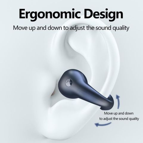 Tai Nghe Không Dây Clip Q80 - Bluetooth 5.3 TWS Chống Mồ Hôi, Âm Thanh Hi-Fi, Màn Hình Hiển Thị Pin, Âm Nhạc 6 Giờ