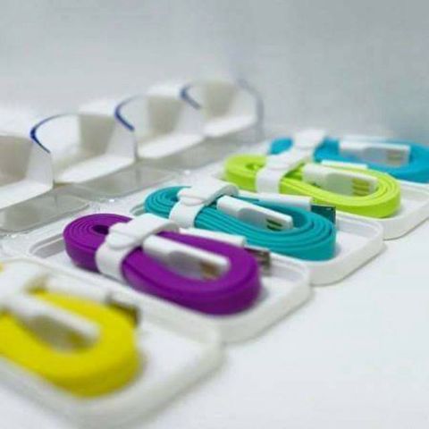 Cáp Sạc Pisen Micro USB Dài 80cm - Dây Dẹt Đa Màu Siêu Bền Chống Đứt Cho Điện Thoại và Máy Tính Bảng