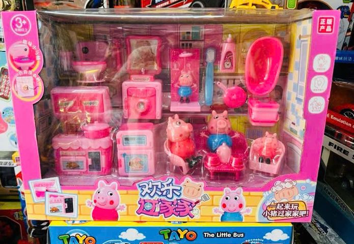 Đồ Chơi Nhà Búp Bê Peppa Pig 7537 Cho Trẻ Từ 3 Tuổi - Bộ Nội Thất Phòng Khách, Nhà Bếp, Toilet - Đồ Chơi Giáo Dục Sáng Tạo