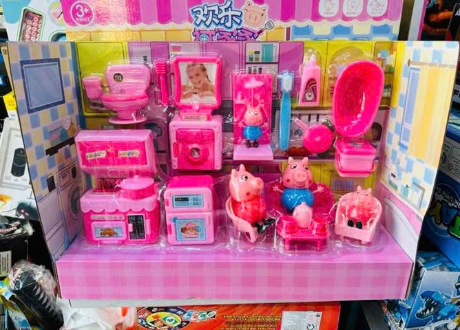 Đồ Chơi Nhà Búp Bê Peppa Pig 7537 Cho Trẻ Từ 3 Tuổi - Bộ Nội Thất Phòng Khách, Nhà Bếp, Toilet - Đồ Chơi Giáo Dục Sáng Tạo