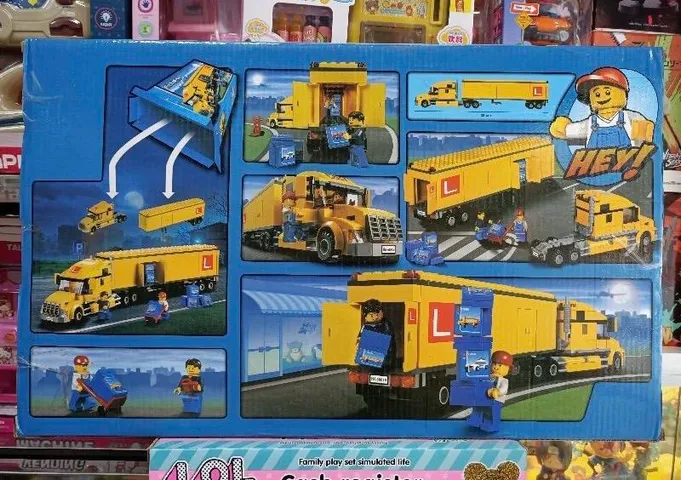 Đồ Chơi Lắp Ráp Mô Hình Xe Ô Tô Tải Container Chở Hàng Hóa LEGO Cities 19068 - Đồ Chơi Sáng Tạo Vui Nhộn Cho Trẻ Em Trên 6 Tuổi