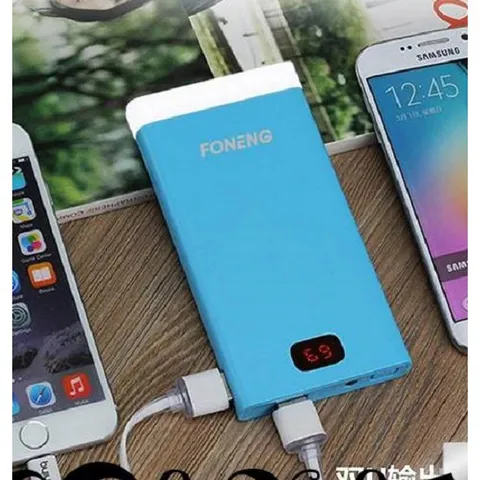 Pin Sạc Dự Phòng FONENG 10000mAh LED - Thiết Kế Gọn Nhẹ, Mặt Hiển Thị LCD, Đèn LED Siêu Sáng, Phù Hợp Đi Phượt và Sạc Dòng Thấp