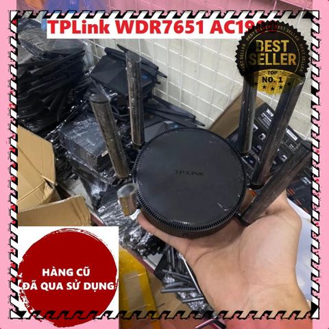 Bộ Phát Wifi TP-Link WDR7651 AC1900 - Router Wifi6 Băng Tần Kép, MESH Không Dây, Tốc Độ Cao, Đã Qua Sử Dụng, Chính Hãng
