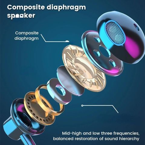 Tai nghe Bluetooth AC700 thể thao đeo cổ LED HiFi - Âm thanh chất lượng cao, 50 giờ chờ, thiết kế chống bụi, quà tặng lý tưởng