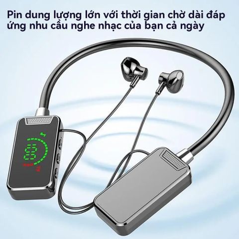 Tai Nghe Không Dây Bluetooth S8 Đeo Cổ - Âm Thanh Hi-Fi, Chống Nước, Thời Gian Chơi 18-22 Giờ, Phù Hợp Thể Thao, Màn Hình LED