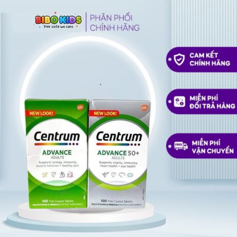 Viên uống vitamin tổng hợp Centrum for Adults