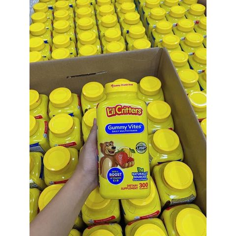 Kẹo Dẻo Bổ Sung Vitamin L'il Critters Gummy Vites Complete Multivitamin mẫu mới 300 viên Hạn 09.2025