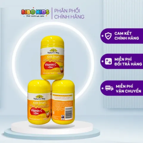 Kẹo gum Vitamin C Và Kẽm Cho Bé, 60 viên