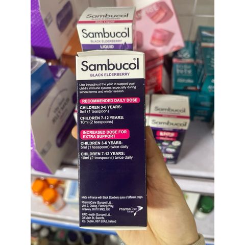 Sambucol - Siro tăng đề kháng Sambucol Black Elderberry Liquid