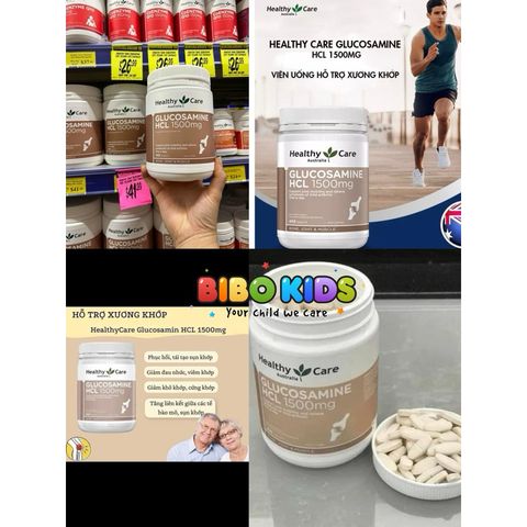 Viên Uống bổ khớp Glucosamine HCL 1500mg Healthy Care Của Úc 400 viên