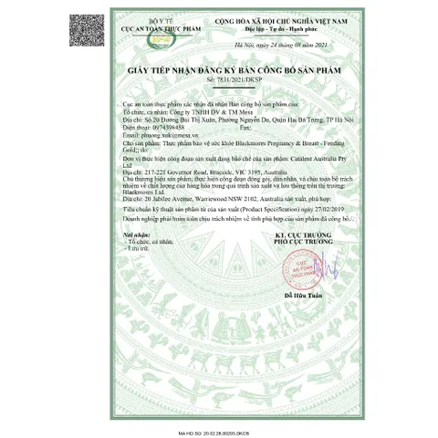 Vitamin cho bà bầu và cho con bú Blackmores Pregnancy 120 viên