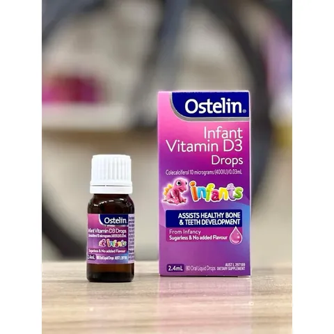 Vitamin D3 Ostelin Drops Cho Trẻ Từ Sơ Sinh Đến 12 Tuổi