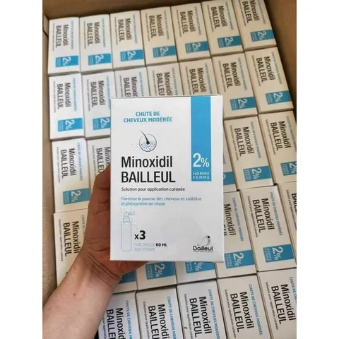 Set 3 chai xịt mọc tóc Minoxidil Bailleul 2%