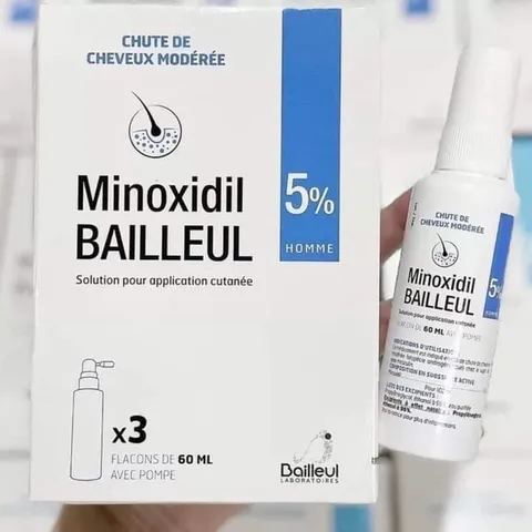 Set 3 chai xịt mọc tóc Minoxidil Bailleul 2%