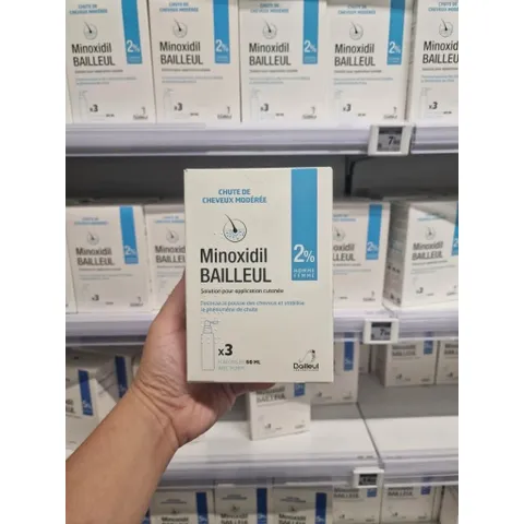 Set 3 chai xịt mọc tóc Minoxidil Bailleul 2%