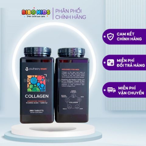Viên uống Collagen youtheory cho nam giới 390v của Mỹ