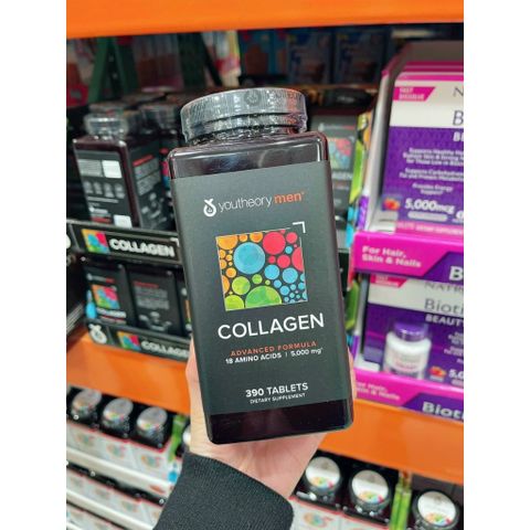 Viên uống Collagen youtheory cho nam giới 390v của Mỹ