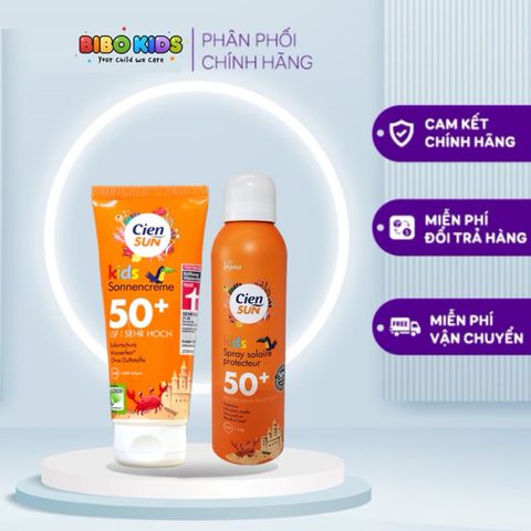 Kem chống nắng Cien Sun Kids Sonnencream SPF 50+ của Đức