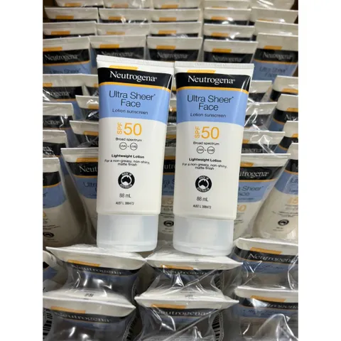 Kem Chống Nắng Neutrogena Ultra Sheer SPF 50+ - Bảo Vệ Da Chống Tia UVA/UVB, Không Nhờn Rít, Giải Pháp Lý Tưởng Cho Mọi Loại Da