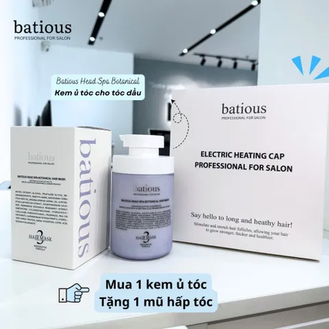 (Mua 1 chai ủ tặng kèm mũ giá 150k) Ủ tóc Batious