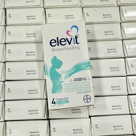 Viên uống Vitamin elevit sau sinh - Elevit Breastfeeding hộp 4 viên