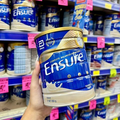 Sữa Dinh Dưỡng ENSURE Úc 850G Vị Vanilla - Bổ Sung Vitamin và Khoáng Chất, Hỗ Trợ Phục Hồi Sức Khỏe
