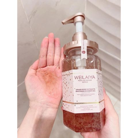 Sữa tắm trắng da hoa trà, hoa hồng Weilaiya