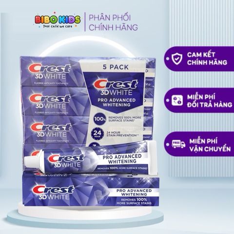 Kem đánh răng Crest Mỹ 3D Advanced Whitening