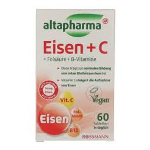 VIÊN UỐNG BỔ SUNG SẮT EISEN + C ALTAPHARMA