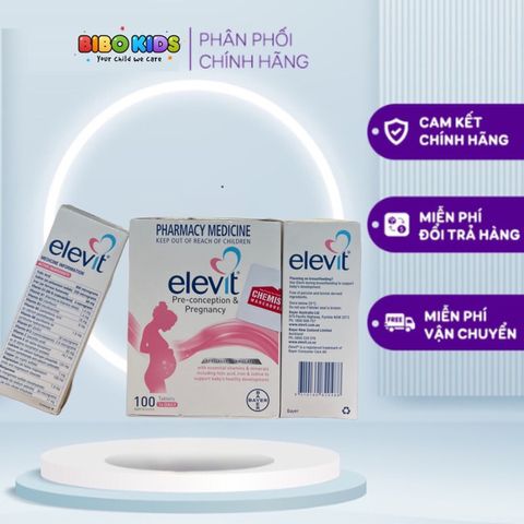 Elevit Vitamin Tổng Hợp Cho Mẹ Bầu Úc - Hỗ Trợ Sức Khỏe & Sự Phát Triển Của Thai Nhi, Giảm Nguy Cơ Dị Tật Bẩm Sinh