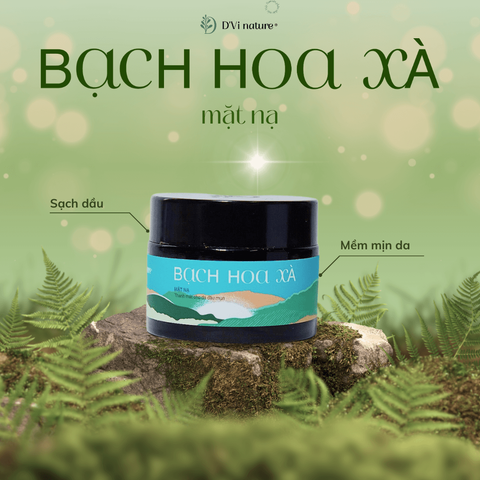 Mặt Nạ Mụn Bạch Hoa Xà DVi Nature - Gel Trị Mụn Tự Nhiên Giúp Giảm Viêm, Đẹp Da Và Ngăn Ngừa Mụn Tái Phát