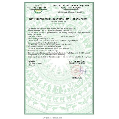 Tinh Dầu Cá DHA Nature's Way Kids Smart Úc 20ml - Hỗ Trợ Phát Triển Não Bộ Và Thị Giác Cho Trẻ Em