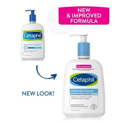 Cetaphil Sữa Rửa Mặt Gentle Skin Cleanser 500ml Bản Úc