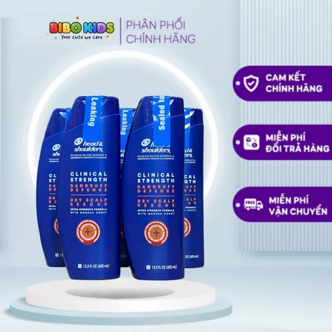 (bản mỹ)Dầu Gội Head Mỹ Giảm Gàu,Nấm, Dầu Gội Head & Shoulders Clinical Strength 400ml