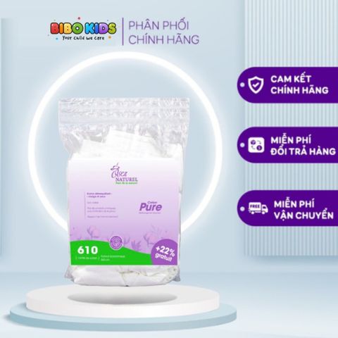 Bông tẩy trang cao cấp  pháp Osez Naturel 610 Miếng/ túi