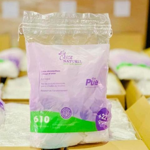 Bông tẩy trang cao cấp  pháp Osez Naturel 610 Miếng/ túi